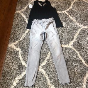 NEW Old Navy tank XS Rockstar Built in Sculpt 0